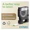 Dymo D1 High-Performance Polyester Label Tape, 0.5"x23 ft., Black on White 45113 - alternate 2